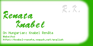renata knabel business card